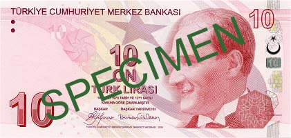 10 liiran etupuoli
