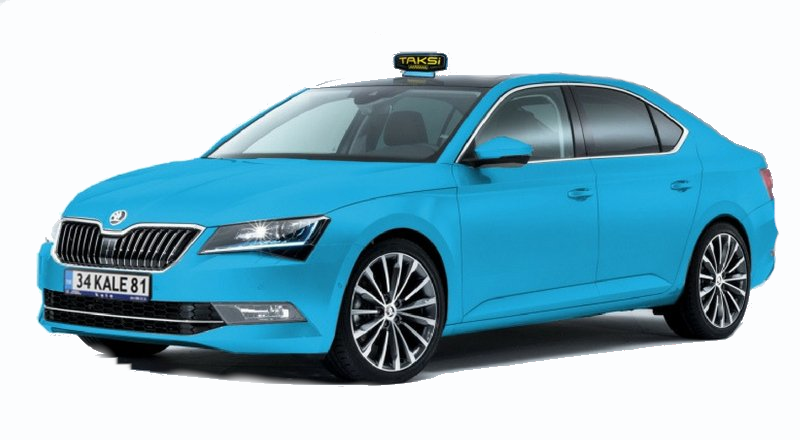 Turkoosi taksi Turkissa